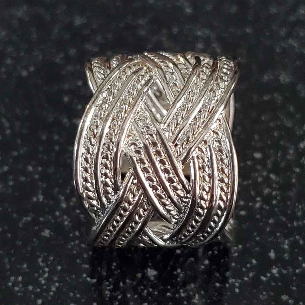 Vintage Antique Boho 925 Ring (Adjustable)